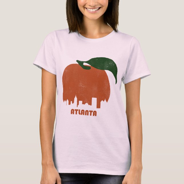 Camiseta Skyline-Mulheres retros de Atlanta (Frente)
