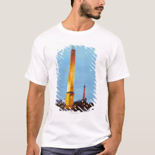 Camiseta Skyline no crepúsculo de "Lugar de la Concorde"