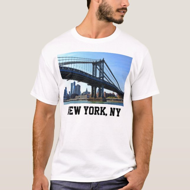 Camiseta Skyline NYC: Ponte Manhattan nº 3 (Frente)
