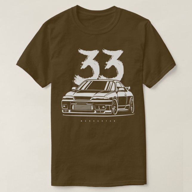 Camiseta Skyline R33 GTR 1 (Frente do Design)