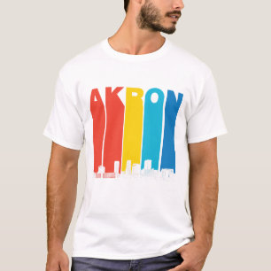 Camiseta Skyline retro de Akron Ohio
