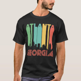 Camiseta Skyline retro de Atlanta Geórgia do estilo dos