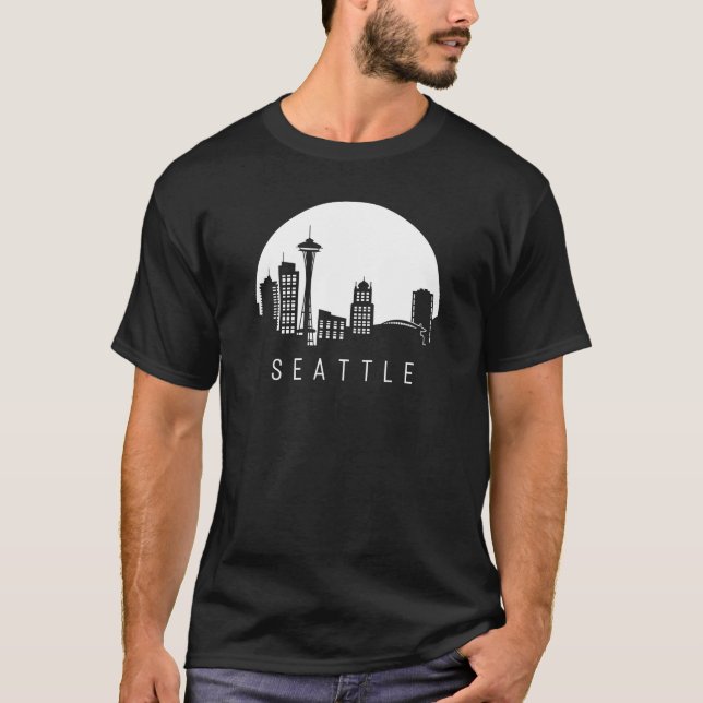 Camiseta Skyline Seattle (Frente)