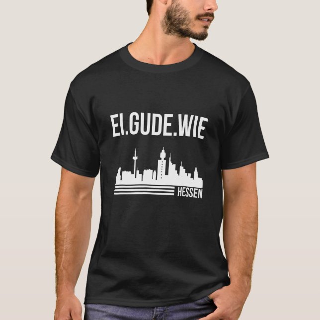 Camiseta Skyline Set de Hessen Frankfurt am Main (Frente)