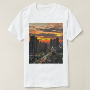 Camiseta Skyline T-Shirt City Sunset