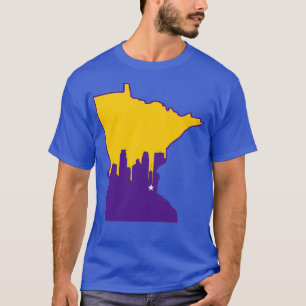 Camiseta Skyline Vikings no Estado de Minnesota