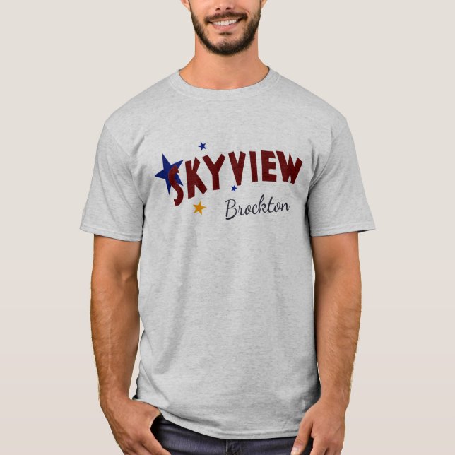 Camiseta Skyview Drive-In Theater Tela Brockton Scrib Tee (Frente)
