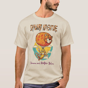 Camiseta Skyward Adventure: Balão de Banana e Panther