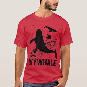 Camiseta Skywhale Funny Ocean Parody