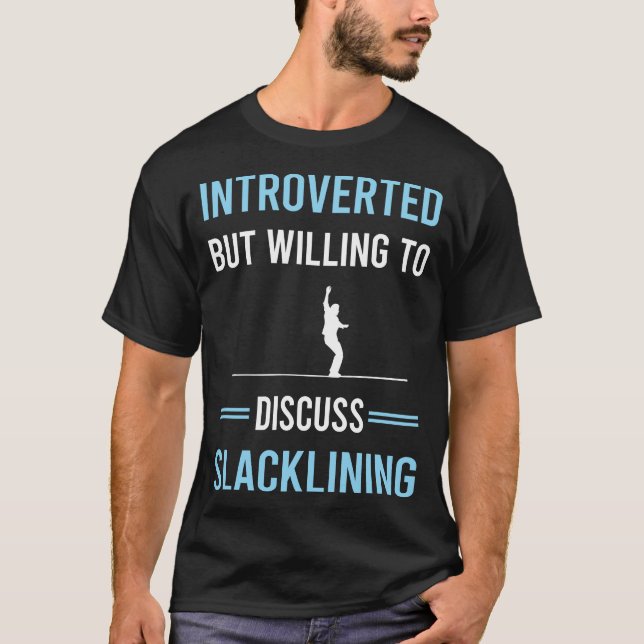 Camiseta Slackliner De Tela Escorregada Introduzida (Frente)
