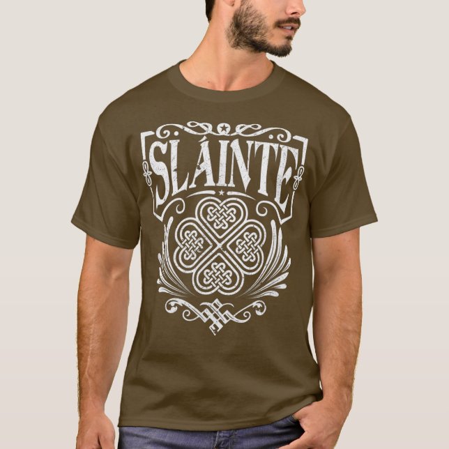 Camiseta Slainte Cheers Good Health from Ireland- Men T (Frente)