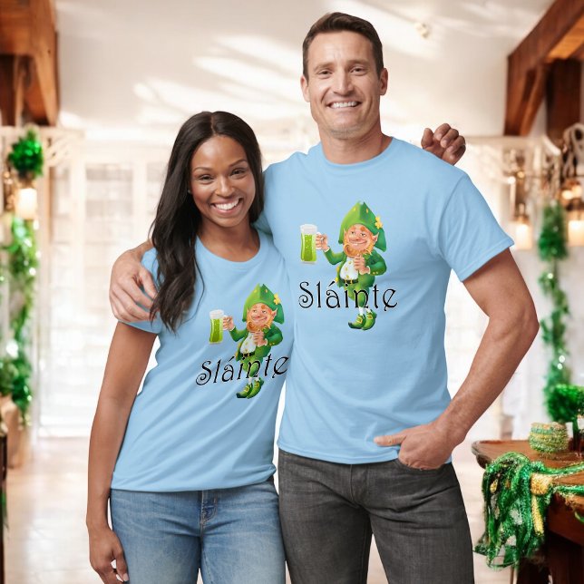 Camiseta Slainte de torrada de Pub Leprechaun na Irlanda (Criador carregado)