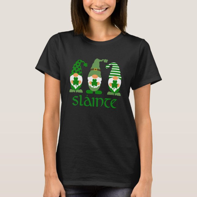 Camiseta Slainte Irish Chee Good Health Rua Paddys Gnome S (Frente)