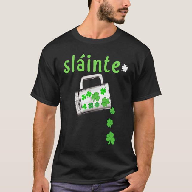 Camiseta Slainte St Patrick's Day Gaelic Irish C Party (Frente)