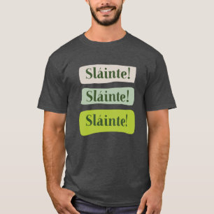 Camiseta Slainte verde do dia de St Patrick irlandês da bo