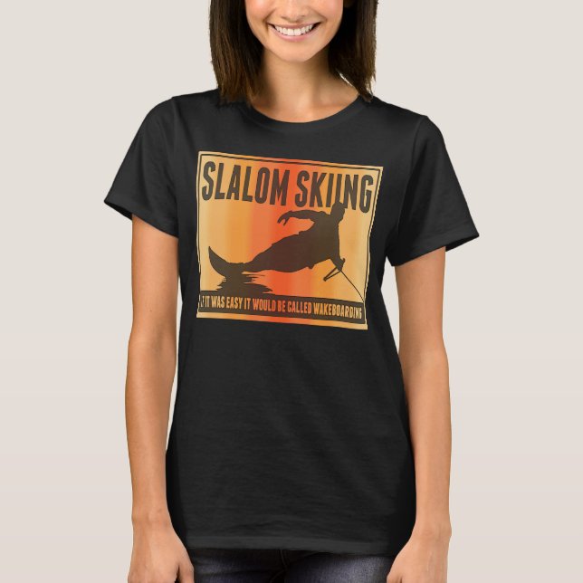 Camiseta Slalom Waterski Wakeboard Ski Pun (Frente)