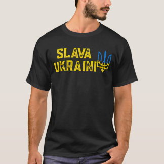 Camiseta Slava Ucraniano eu defendo a ucrânia