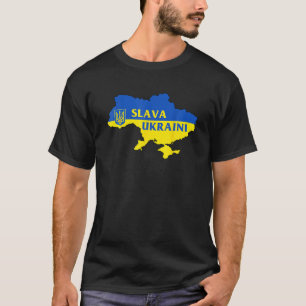 Camiseta Slava Ucraniano Glória À Ucrânia A Favor Da Ucrâni