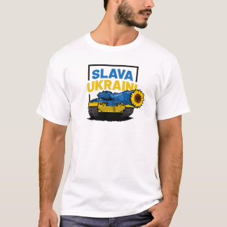 Camiseta Slava Ucraniano Liberdade Para A Ucrânia Tanque