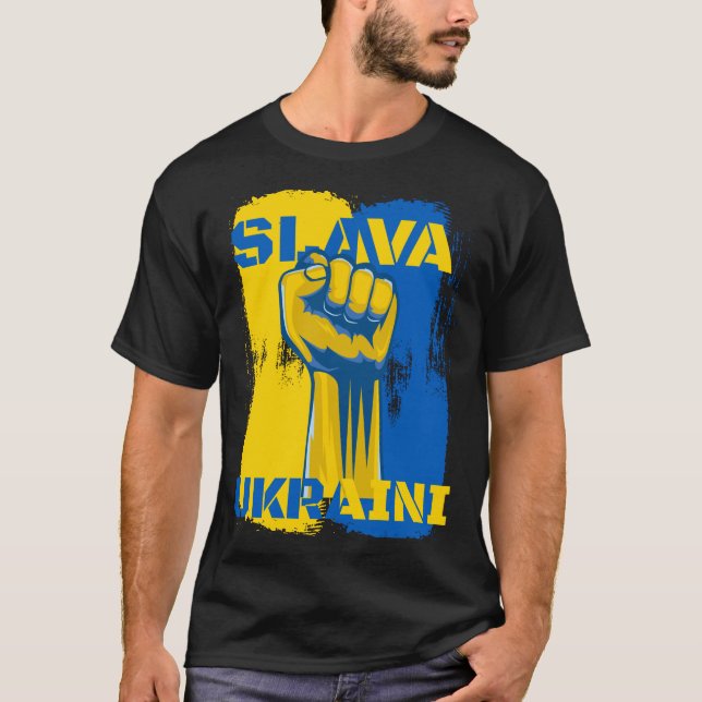 Camiseta Slava Ucri - Glória à Ucrânia (Frente)