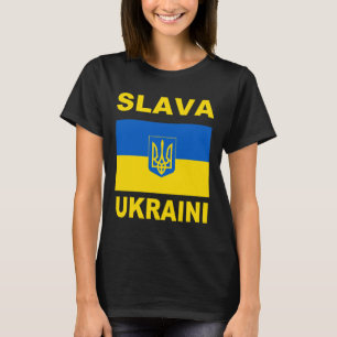 Camiseta Slava Ukraini Glória à Ucrânia Apoie a Bandeira Uc
