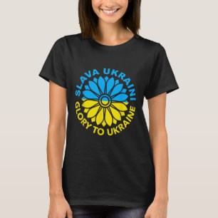 Camiseta Slava Ukraini! Glória à Ucrânia! Girassol Ukraini