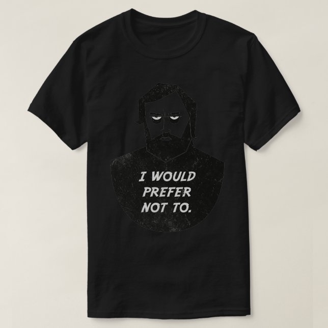 Camiseta Slavoj Zizek, eu preferiria não 2 (Frente do Design)