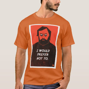Camiseta Slavoj Zizek Eu preferiria não usar o jato clássic