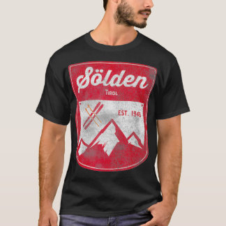 Camiseta Slden Tirol Áustria Winter Apres Ski Sport Retro V