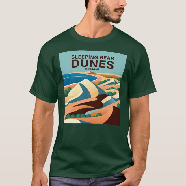 Camiseta Slear Bear Dunes Michigan (Frente)