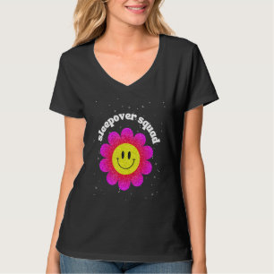 Camiseta Slee de Amigos de Flor de Frota de Fogueira de Qua