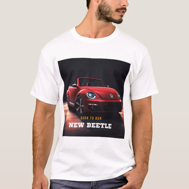 Camiseta Sleek New Beetle Convertible T-Shirt (Frente)