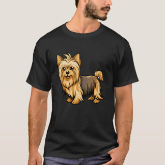 Camiseta Sleek Silkyerrier Pavoneando-se na Exposição Canin
