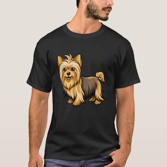 Camiseta Sleek Silkyerrier Strutting at Dog Show friend (Frente)