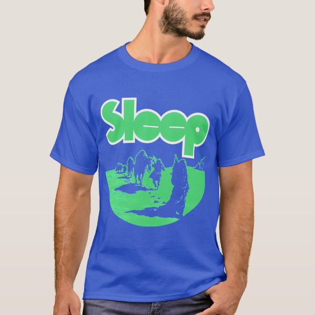 Camiseta Sleep Band Merch retro (Frente)
