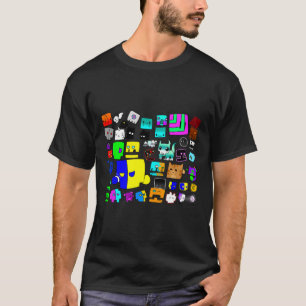 Camiseta Sleep Dash Repetir Jogador de Vídeo Geometria do J