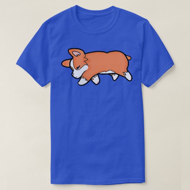 Camiseta Sleeping Corgi (Frente do Design)