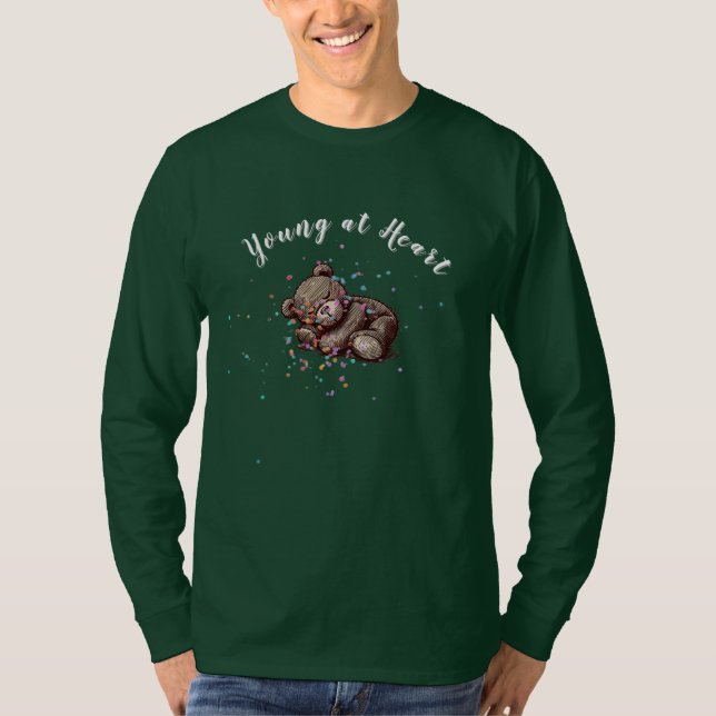 Camiseta Sleeping Teddy Bear Long-sleeve (Frente)