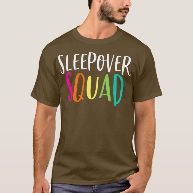 Camiseta Sleepover Squad Shirt Cute Slumber Pajama Party (Frente)