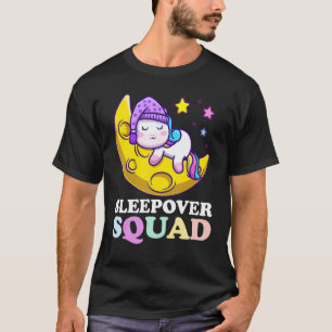 Camiseta Sleepover Squad Slumber Party Squad Pajama Unicorn