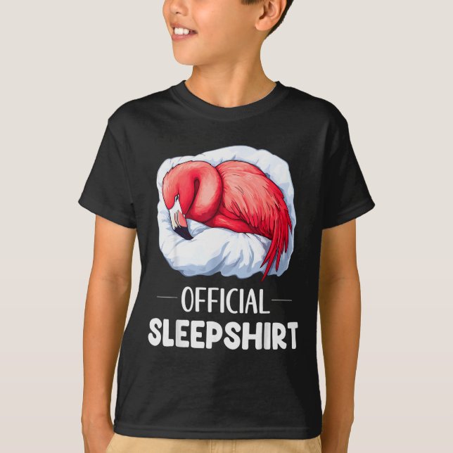 Camiseta Sleepshirt Sleeng Flamingo Animal Lovers Pajama  (Frente)