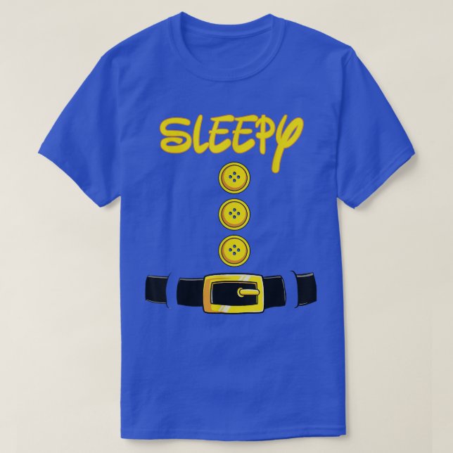 Camiseta Sleepy Halloween Dwarf Costume Color Matching  (Frente do Design)