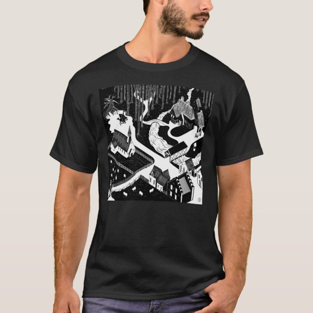 Camiseta Sleepy Hollow Por Tim Burton Premium Scoop  (Frente)
