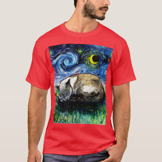 Camiseta Sleepy Siamese Cat Night