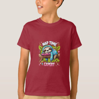 Camiseta Sleepy Sloth em uma ramificação