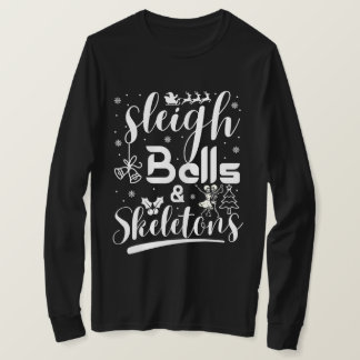 Camiseta Sleigh bells & skeletons dancing funny christmas