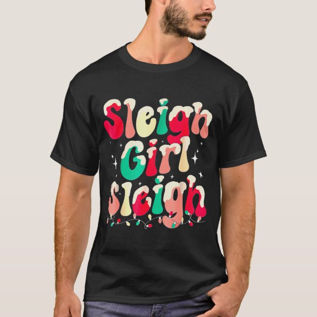 Camiseta Sleigh Girl Sleigh Christmas Womens Pajamas  (Frente)