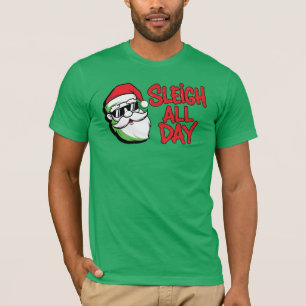 Camiseta Sleigh O Dia Todo Papai Noel