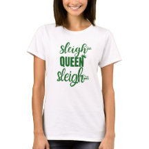 Sleigh Queen | Feliz Natal Vermelho Branco Verde