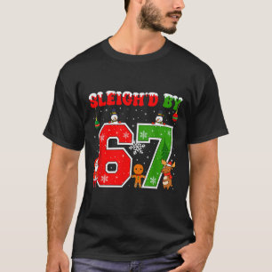 Camiseta Sleighd Por 67 Meme Divertido Six Seven Natal 6 7